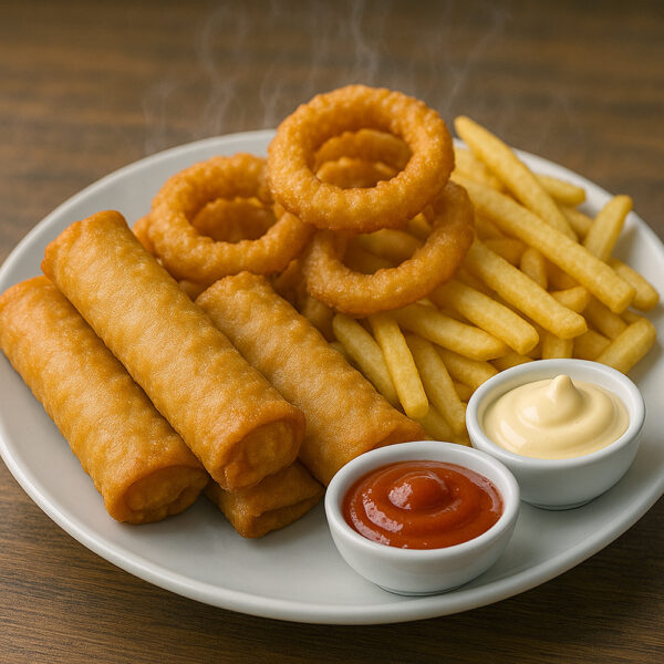 AROS DE CEBOLLA /PAPAS FRITAS / ARROLLADOS